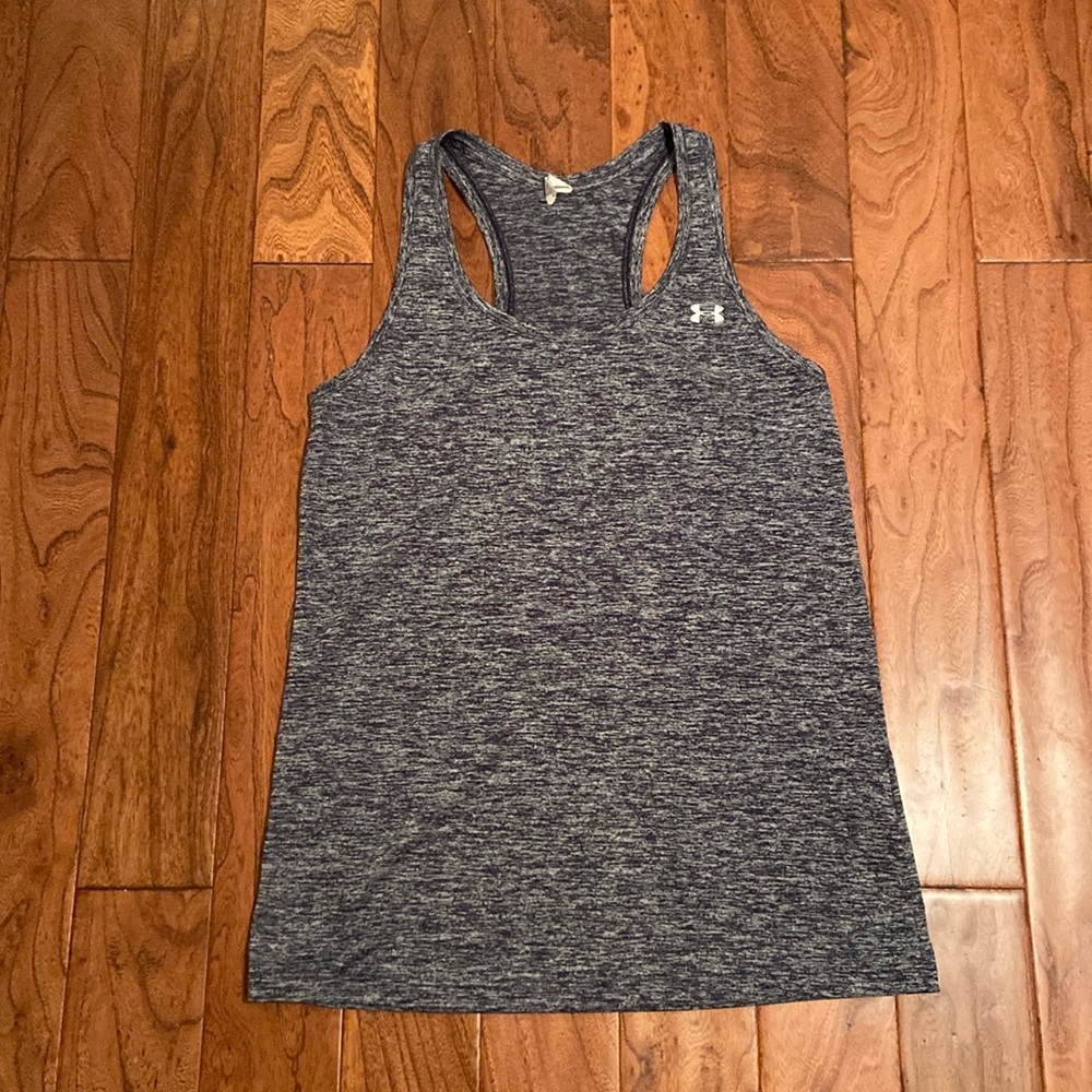 Under Armour tank in heather blue